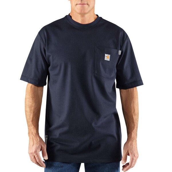 Carhartt FR FORCE Cotton Short-Sleeve Loose Fit T-Shirt in Gray